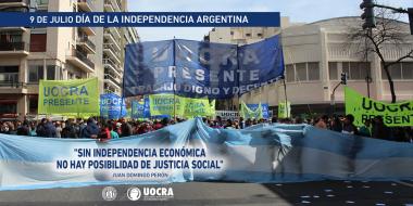 Foto noticia UOCRA - 9 de Julio - Día de la Independencia Argentina