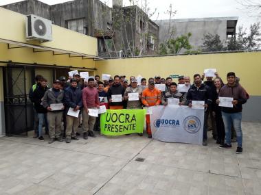 Foto noticia UOCRA - Actividades de Formación en SST entre UOCRA, SRT y CAMARCO