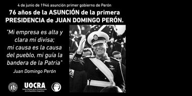 Foto noticia UOCRA - Asunción primer gobierno de Perón
