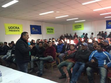 Foto noticia SST - Charlas de difusión de los diferentes programas llevados adelante por  la Unión Obrera de la Construcción de la República Argentina