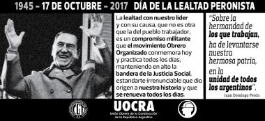 Foto noticia UOCRA - #DíaDeLaLealtad