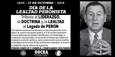 Foto noticia UOCRA -  DÍA DE LA LEALTAD PERONISTA