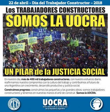 Foto noticia UOCRA - Día del Trabajador Constructor