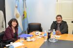Foto noticia Internacional - Gerardo Martinez recibió a Corinne Vargha funcionaria de OIT