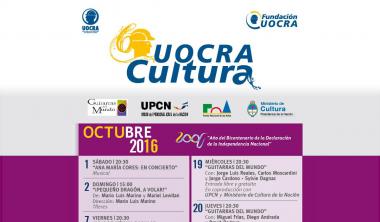 IN OCTOBER, UOCRA CULTURE RENEWS ITS ENTERTAINMENT OFFER