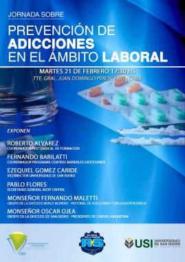 Foto noticia UOCRA - Jornada sobre prevención de adicciones en el ámbito laboral