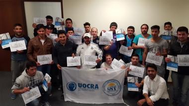 Foto noticia UOCRA - Programa de Formación Integral entre la SRT, CAMARCO y la UOCRA