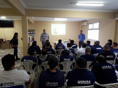 Foto noticia UOCRA - Programa de Introducción a la gestión de materiales con asbesto/amianto y buenas prácticas ambientales en la industria de la construcción