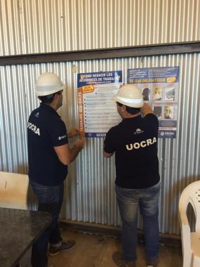 Foto noticia UOCRA - Programa de relevamiento de condiciones de trabajo