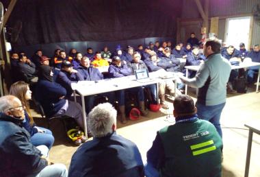 Foto noticia SST - Programa Nacional de Formación Sindical en Salud y Seguridad en el Trabajo Obra Gasoducto Pte. Néstor Kirchner