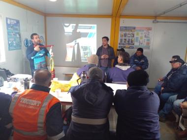Foto noticia SST - Programa Nacional de Formación Sindical en Salud y Seguridad en el Trabajo Obra Gasoducto Pte. Néstor Kirchner