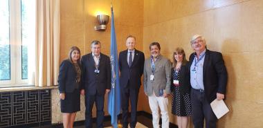 Foto noticia Internacional - Reunión de las Centrales Sindicales Argentinas con el Director General de Naciones Unidas Michael Moller 