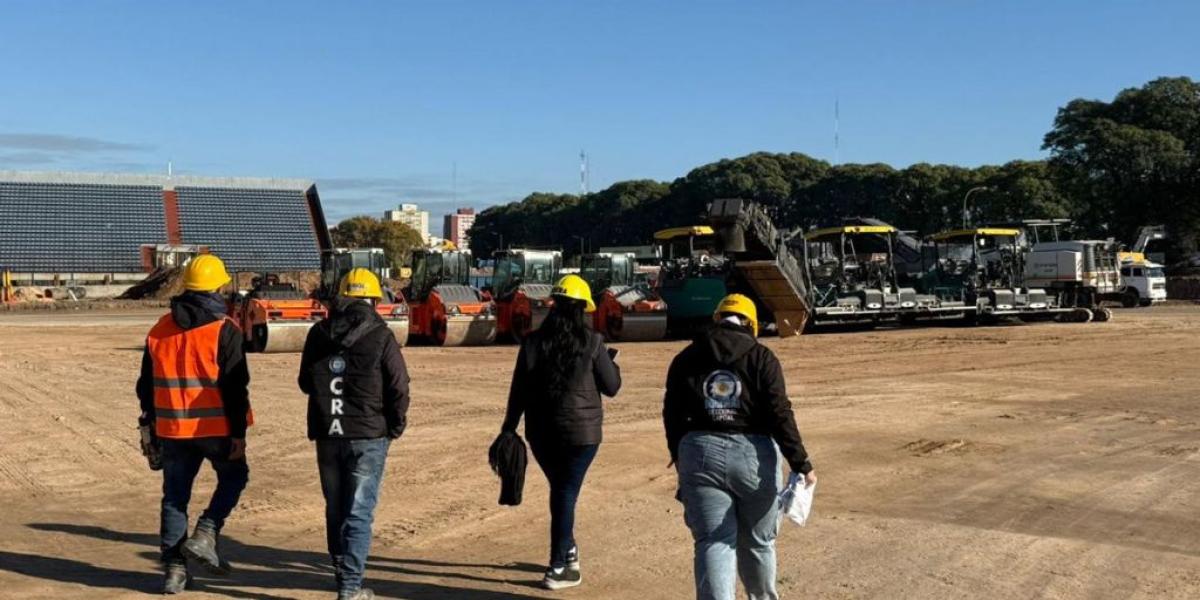 Presencia en la obra del Aut&oacute;dromo de la Ciudad de Buenos Aires