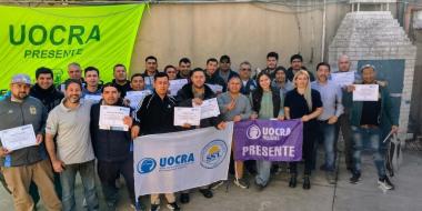 Foto noticia UOCRA - Capacitaciones sobre medidas de seguridad para trabajos en altura para trabajadores y delegados