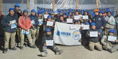 Foto noticia UOCRA - Capacitaciones sobre medidas de seguridad para trabajos en altura para trabajadores y delegados
