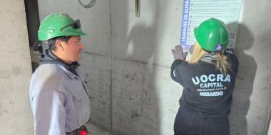 Foto noticia UOCRA - Acciones de prevenci&oacute;n y relevamiento en la obra BYC de CABA