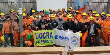 Foto noticia UOCRA - Charlas t&eacute;cnicas sobre trabajo en altura en la obra Anillo La Pampa