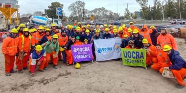 Foto noticia UOCRA - Charlas t&eacute;cnicas sobre trabajo en altura en la obra Anillo La Pampa