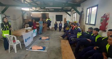 Foto noticia SST - Capacitaci&oacute;n en RCP y Primeros Auxilios en Puertos Escobar