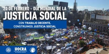 Foto noticia UOCRA - 20 DE FEBRERO - DIA MUNDIAL DE LA JUSTICIA SOCIAL.