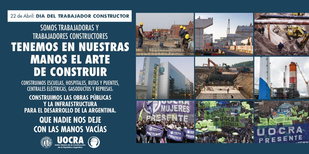 22 de Abril: DIA DEL TRABAJADOR CONSTRUCTOR
