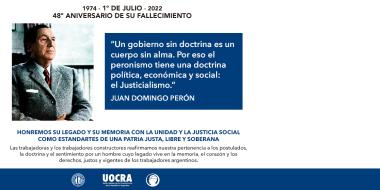 Foto noticia UOCRA -  48° Aniversario de su fallecimiento