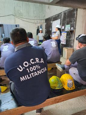 Foto noticia UOCRA - ACCIONES DE CAPACITACIÓN SOBRE BUENAS PRÁCTICAS AMBIENTALES EN LAS OBRAS