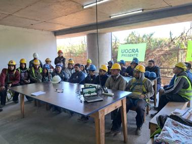 Foto noticia UOCRA - ACCIONES DE CAPACITACIÓN SOBRE BUENAS PRÁCTICAS AMBIENTALES EN LAS OBRAS