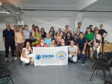 Foto noticia UOCRA - ACCIONES DEL PROGRAMA NACIONAL DE FORMACIÓN EN SALUD Y SEGURIDAD EN EL TRABAJO, DEL DEPARTAMENTO DE SALUD Y SEGURIDAD EN EL TRABAJO (SST) DE UOCRA Y LA DIRECCIÓN DE LA ESCUELA TALLER DEL CASCO HISTÓRICO DE LA CIUDAD DE BUENOS AIRES.