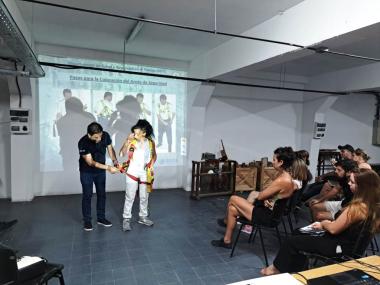 Foto noticia UOCRA - ACCIONES DEL PROGRAMA NACIONAL DE FORMACIÓN EN SALUD Y SEGURIDAD EN EL TRABAJO, DEL DEPARTAMENTO DE SALUD Y SEGURIDAD EN EL TRABAJO (SST) DE UOCRA Y LA DIRECCIÓN DE LA ESCUELA TALLER DEL CASCO HISTÓRICO DE LA CIUDAD DE BUENOS AIRES.