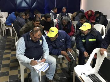 Foto noticia UOCRA - Actividades de Formación en SST entre UOCRA, SRT y CAMARCO