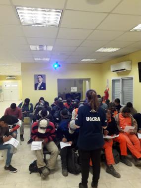 Foto noticia UOCRA - Actividades de Formación en SST entre UOCRA, SRT y CAMARCO