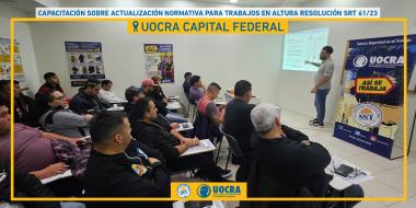 Foto noticia UOCRA - CAPACITACIÓN SOBRE ACTUALIZACIÓN NORMATIVA PARA TRABAJOS EN ALTURA RESOLUCIÓN SRT 61/23  