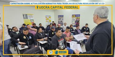 Foto noticia UOCRA - CAPACITACIÓN SOBRE ACTUALIZACIÓN NORMATIVA PARA TRABAJOS EN ALTURA RESOLUCIÓN SRT 61/23  