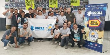 Foto noticia UOCRA - El Comité de Salud y Seguridad llevó adelante una capacitación sobre Trabajo en Altura.