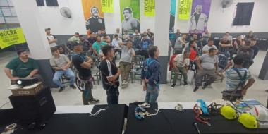 Foto noticia UOCRA - El Comité de Salud y Seguridad llevó adelante una capacitación sobre Trabajo en Altura.
