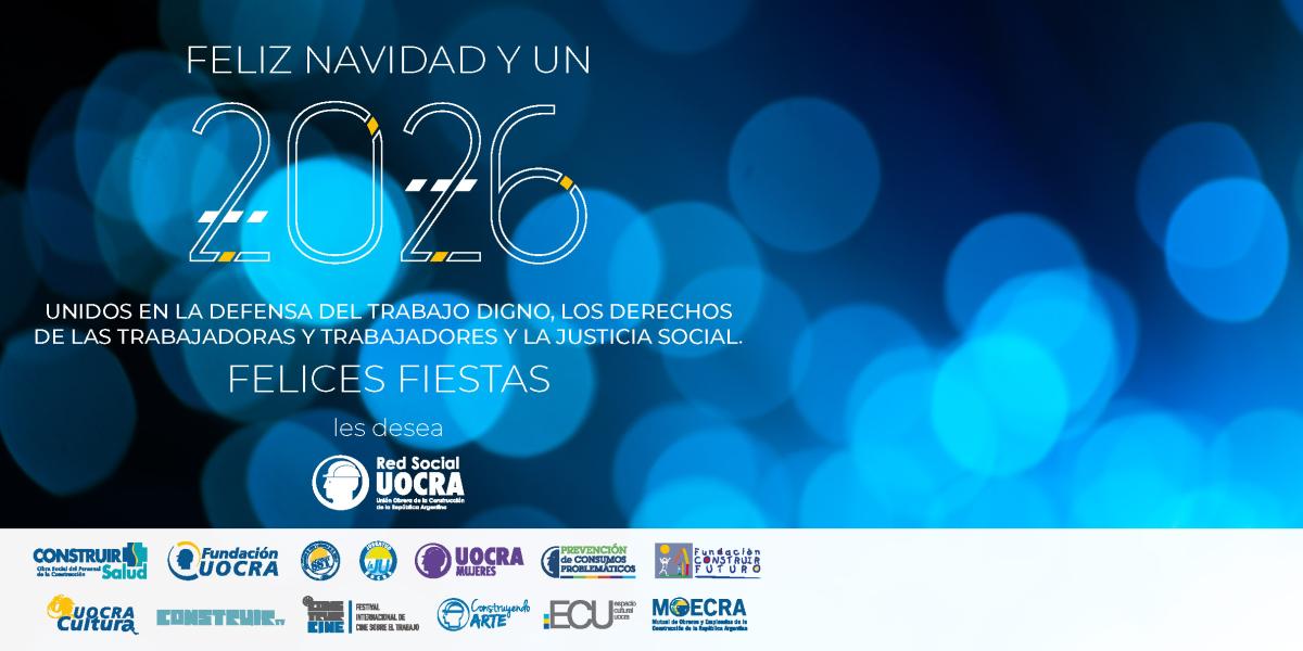 FELICES FIESTAS LES DESEA RED SOCIAL UOCRA
