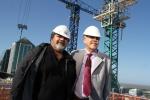 Foto noticia UOCRA - Gerardo Martinez, Julio de Vido y José López recorrieron las obras del Mega Centro Cultural del Bicentenario