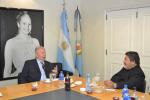 Foto noticia UOCRA - Gerardo Martinez recibió al Sr. Julio Grondona, Presidente de la AFA y Vicepresidente Primero de la FIFA 