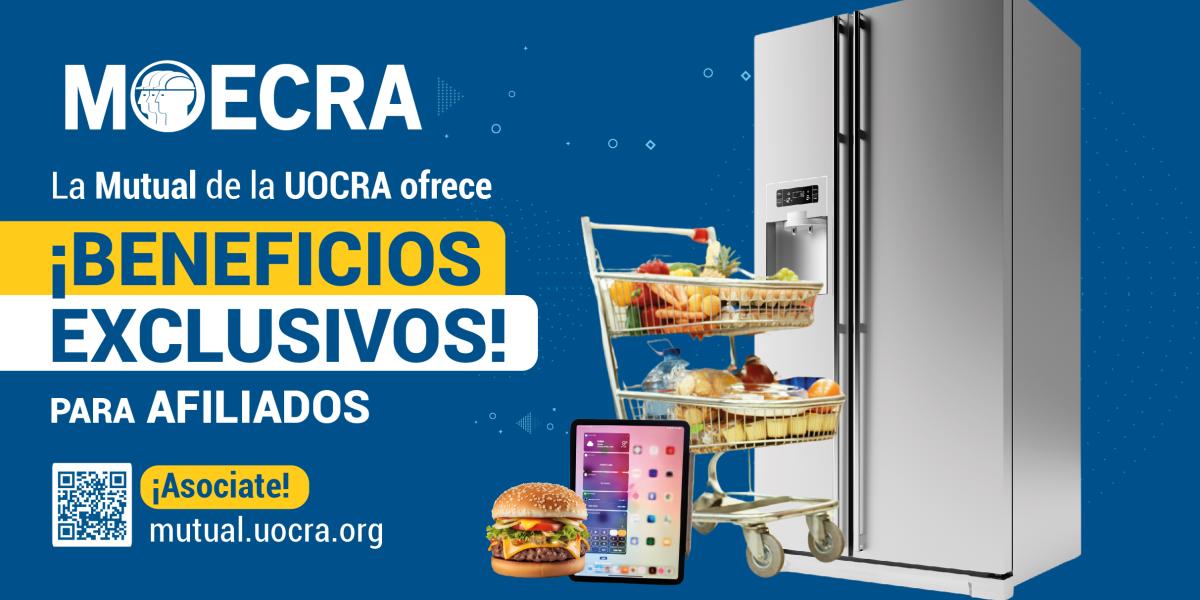 MOECRA, la Mutual de la UOCRA ofrece Beneficios Exclusivos para afiliados.