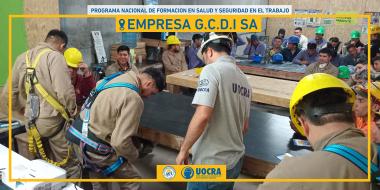 Foto noticia UOCRA - Programa Nacional de Formación en Salud y Seguridad en el Trabajo - Obra Sucre