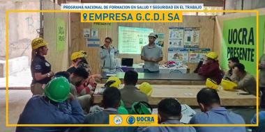 Foto noticia UOCRA - Programa Nacional de Formación en Salud y Seguridad en el Trabajo - Obra Sucre