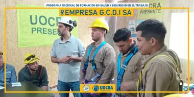 Foto noticia UOCRA - Programa Nacional de Formación en Salud y Seguridad en el Trabajo - Obra Sucre