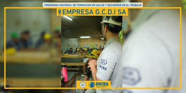 Foto noticia UOCRA - Programa Nacional de Formación en Salud y Seguridad en el Trabajo - Obra Sucre