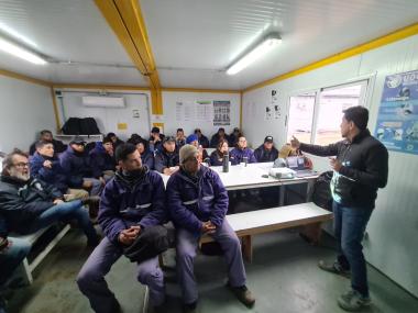 Foto noticia SST - Programa Nacional de Formación Sindical en Salud y Seguridad en el Trabajo Obra Gasoducto Pte. Néstor Kirchner