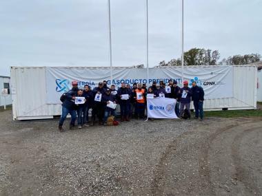 Foto noticia SST - Programa Nacional de Formación Sindical en Salud y Seguridad en el Trabajo Obra Gasoducto Pte. Néstor Kirchner