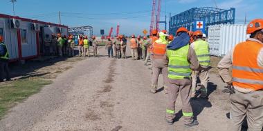 Foto noticia SST - Relevamiento de condiciones de trabajo en obra de SIDERSA