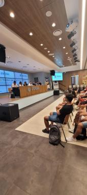 Foto noticia SST - Se realizó una charla de difusión sobre las acciones que realiza el Departamento de Salud y Seguridad en el Trabajo de UOCRA, para los alumnos ingresantes a la Tecnicatura de Salud y Seguridad en el Trabajo del Instituto UOCRA