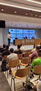 Foto noticia UOCRA - Se realizó una charla de difusión sobre las acciones que realiza el Departamento de Salud y Seguridad en el Trabajo de UOCRA, para los alumnos ingresantes a la Tecnicatura de Salud y Seguridad en el Trabajo del Instituto UOCRA