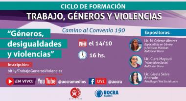Foto noticia UOCRA - Uocra mujeres te invita a participar  al ciclo de formación virtual  "Trabajo, Géneros y Violencias"